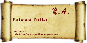 Melocco Anita névjegykártya